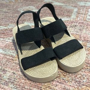 Strapped Platform Sandals